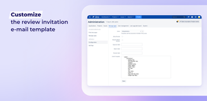 Customize the review invitation e-mail template