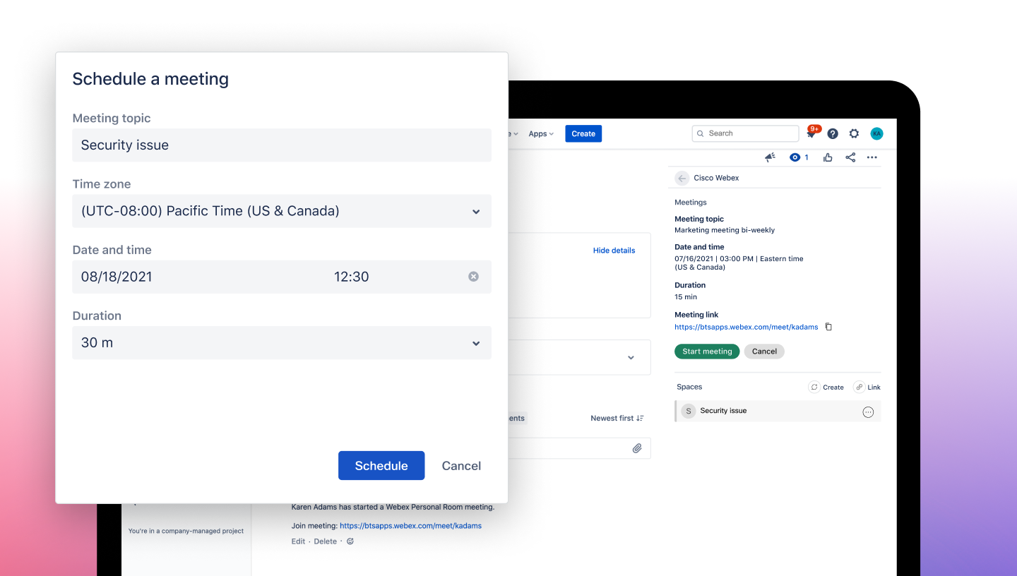 Easily start, schedule, and join meetings
