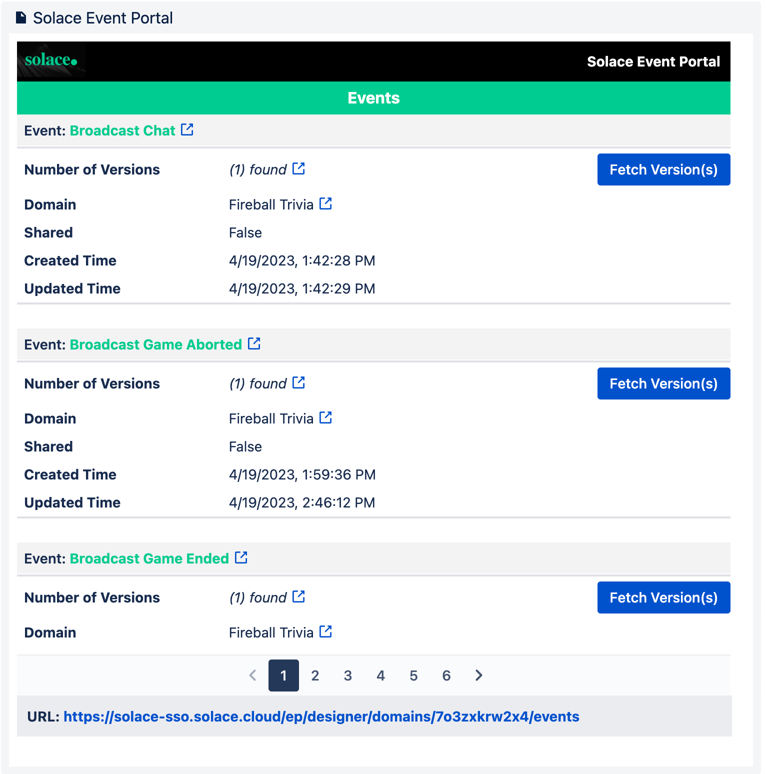 Event Portal - Events