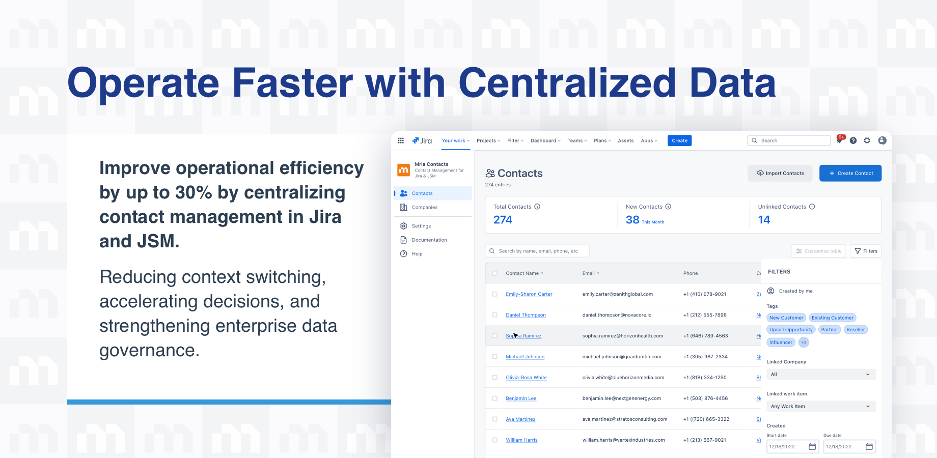 Operate Faster with Centralized Data
