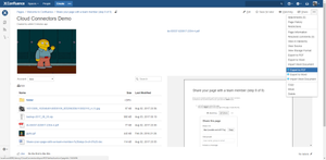 Export to PDF/Word to a cloud and Import Word Document from a cloud