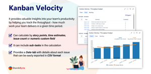 The Kanban Velocity gadget