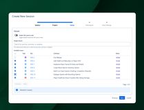 Create Session - In the third step you can select issues you would like to estimate with your team.