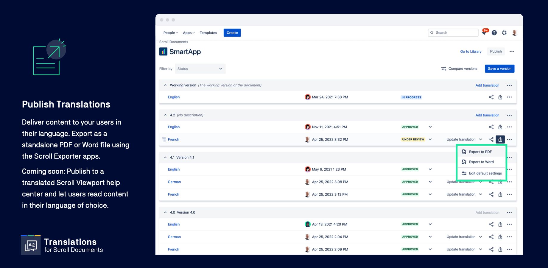 Deliver content to your user – in their language