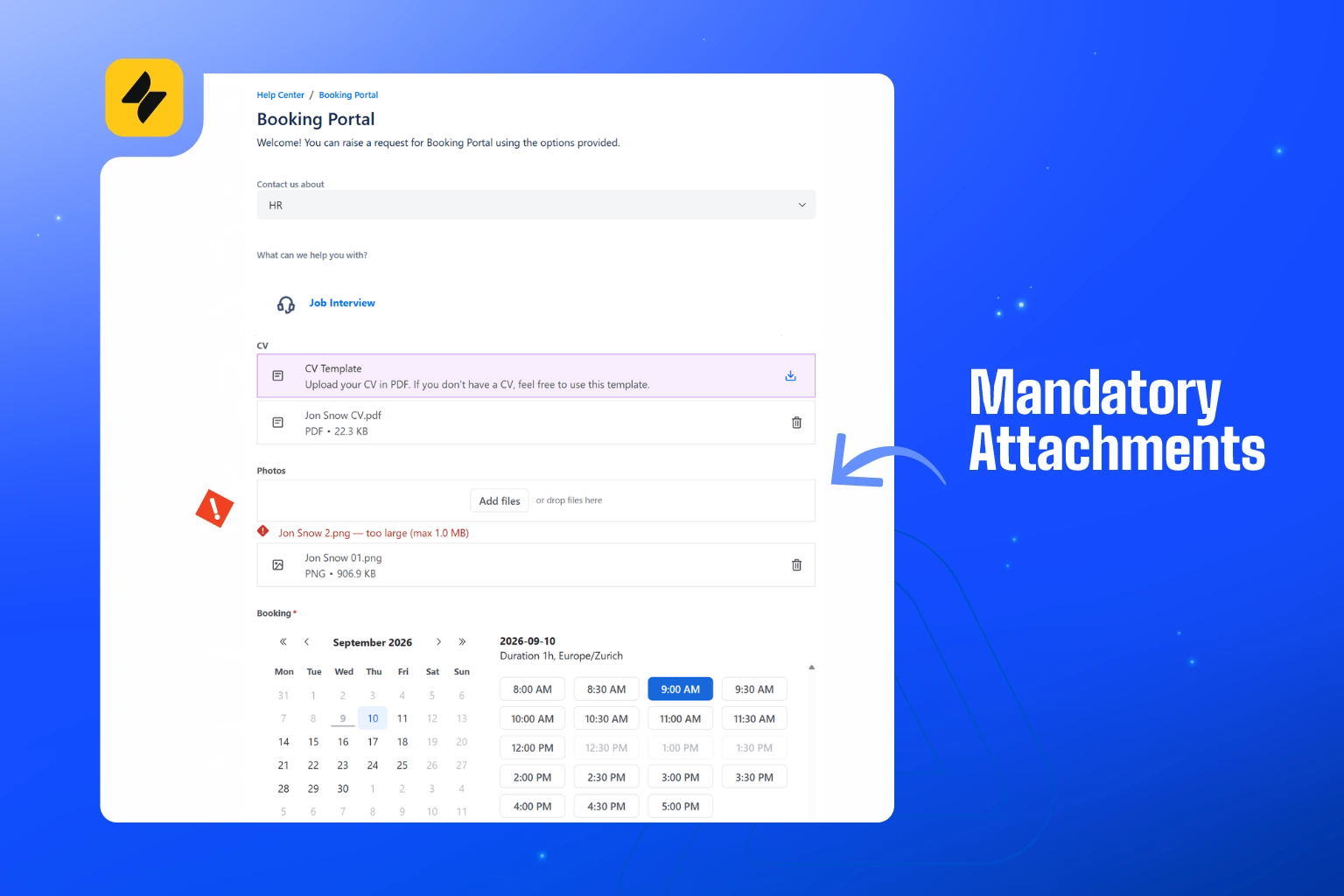 Collect required documents directly from Jira and Jira Service Management forms