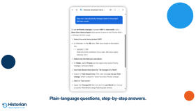 Historian’s AI Assistant's step-by-step guide to a Jira issue history report: filter a project by JQL, select the Priority field, switch to Field-Based View, and narrow to last month's changes.