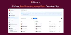 Exclude Users: As an administrator, you may want to disable tracking of a specific user. You can also decide not to track anonymous users.