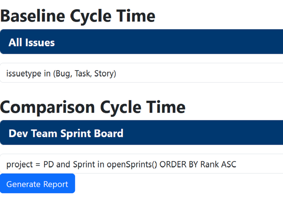 Simple Report Generation