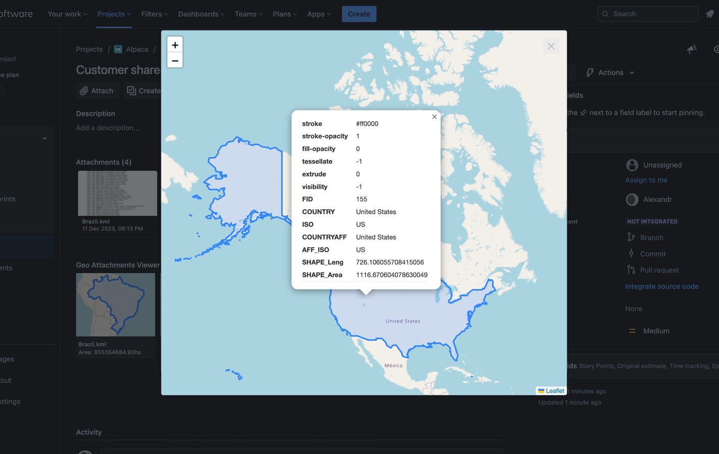 File properties view