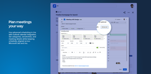 Customize Jira meetings with Outlook calendar integration. Set categories, sensitivities, and scheduling details while keeping meeting plans aligned across Microsoft 365 and Jira.