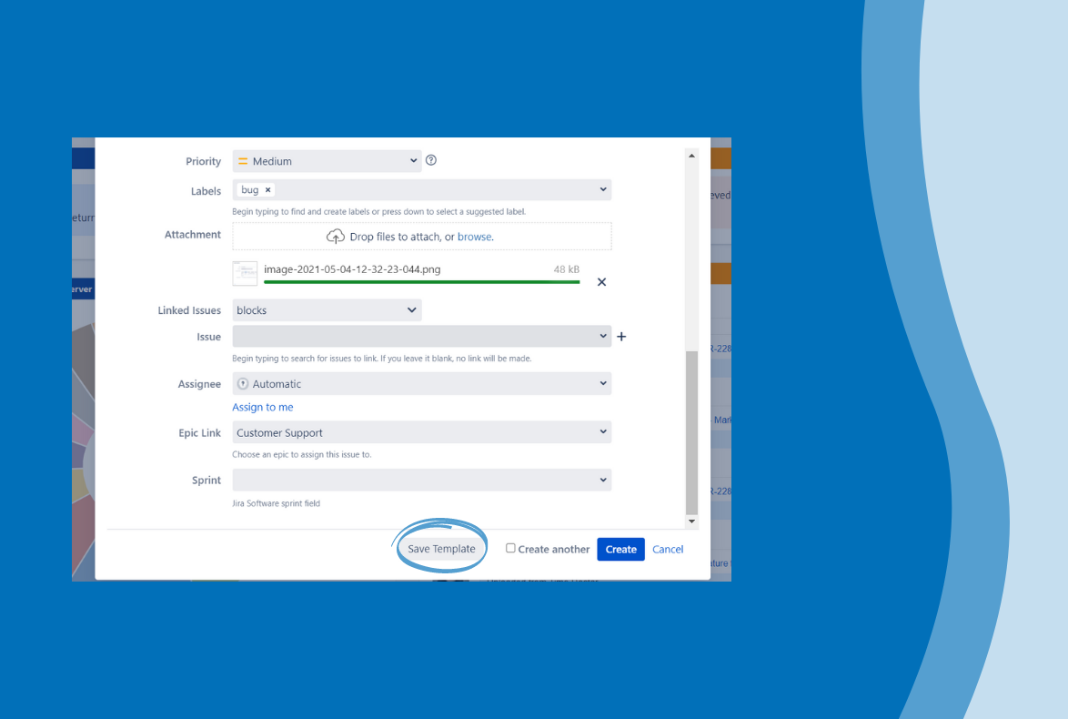 Save entered field values as a Template