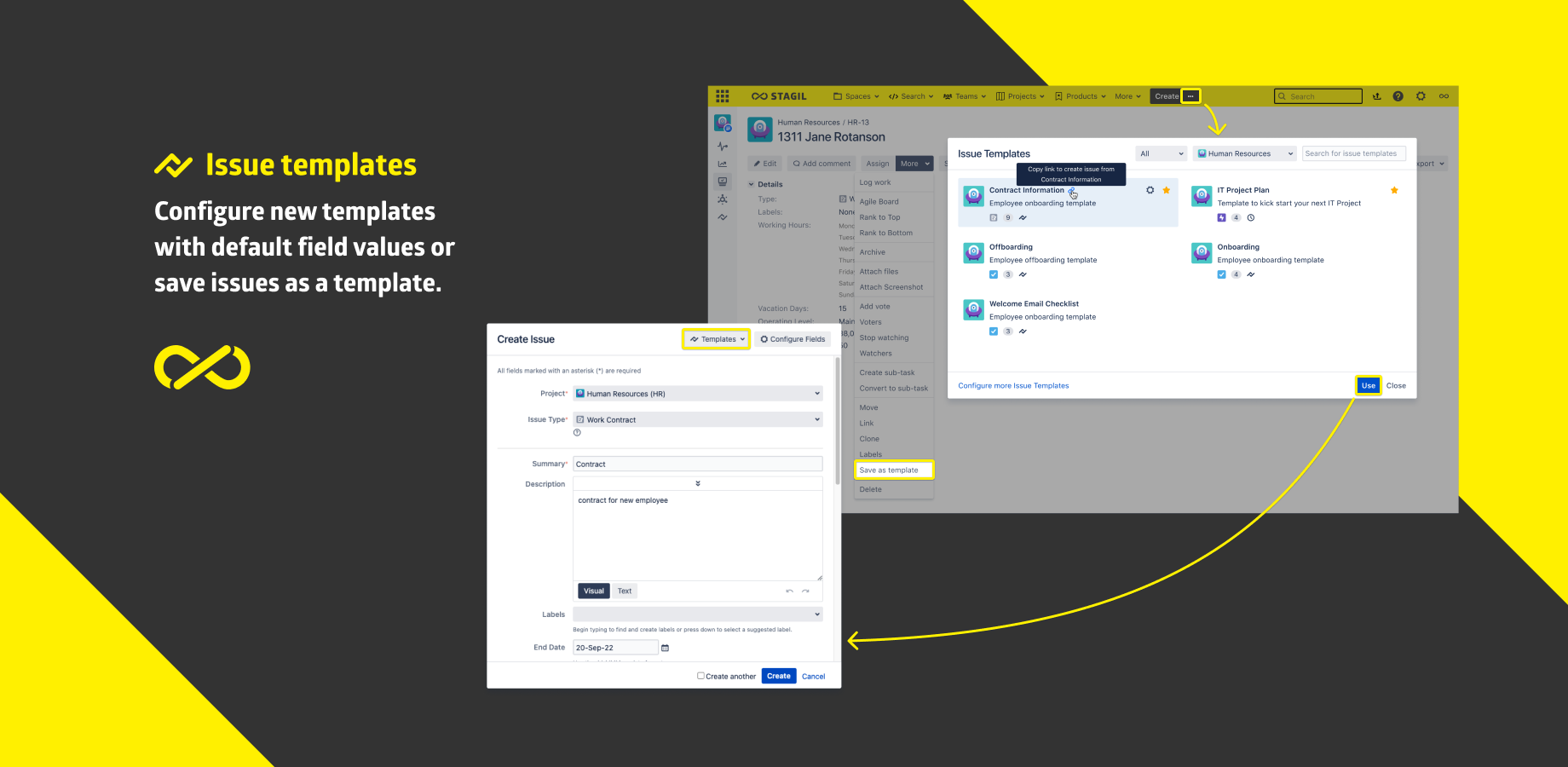 Create epics, issues and subtasks from templates