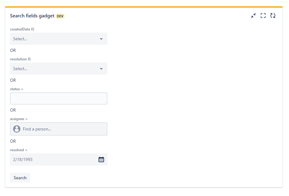 The user's search experience is simplified