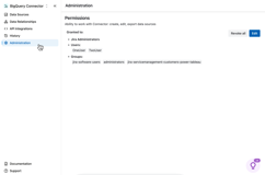 By default, only Administrators have access to use the app. You may grant Groups or certain Users permission to work with this add-on.