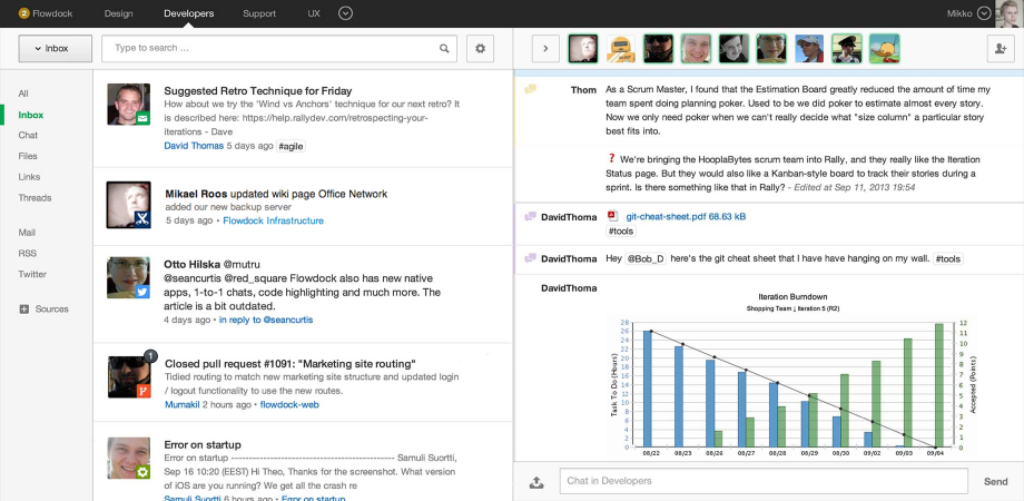 Discuss Confluence changes in the chat