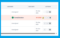 📅 Due Date Tracking
