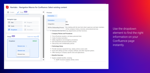 Organize multiple tabs under a single dropdown for faster access and cleaner navigation.