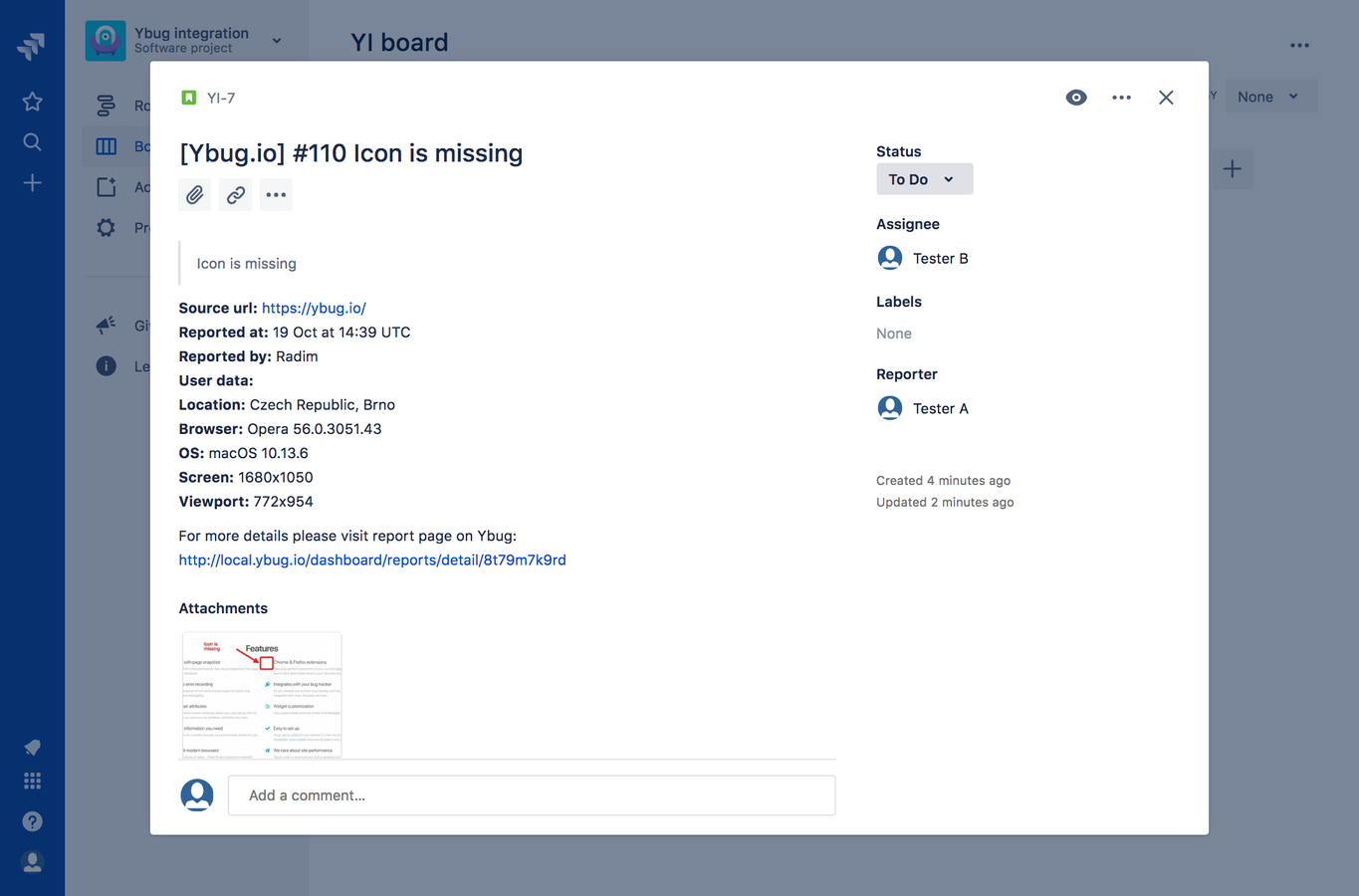 Get feedback as Jira issue