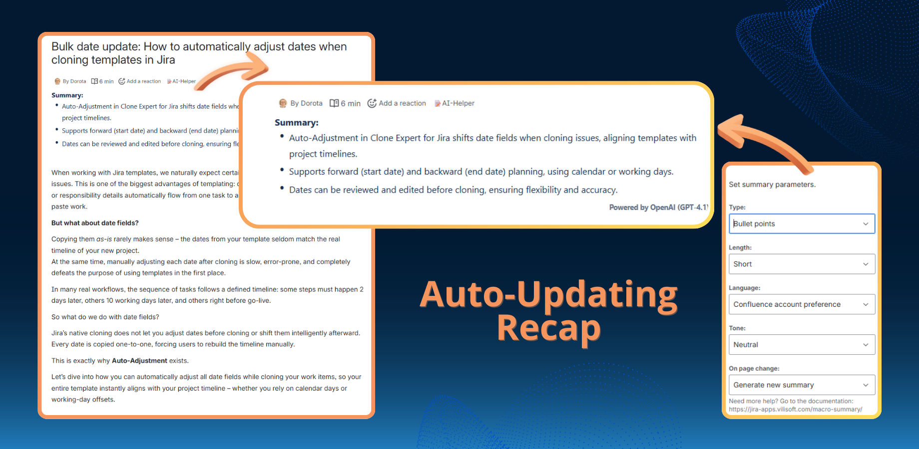 Auto-Updating Recap