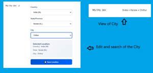 Country/State/City search