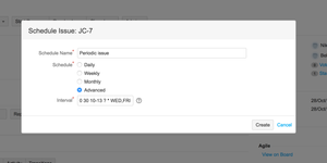 Let's start to create periodic issues! Including the cron.