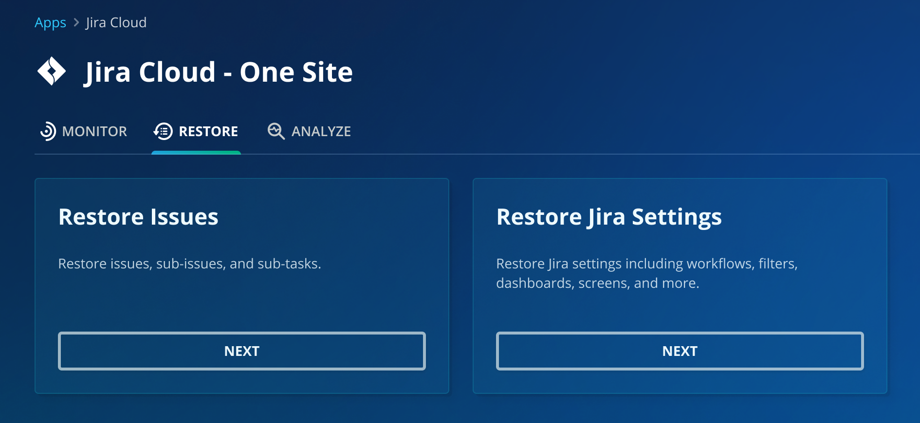 Restore granularly, maintain relational data