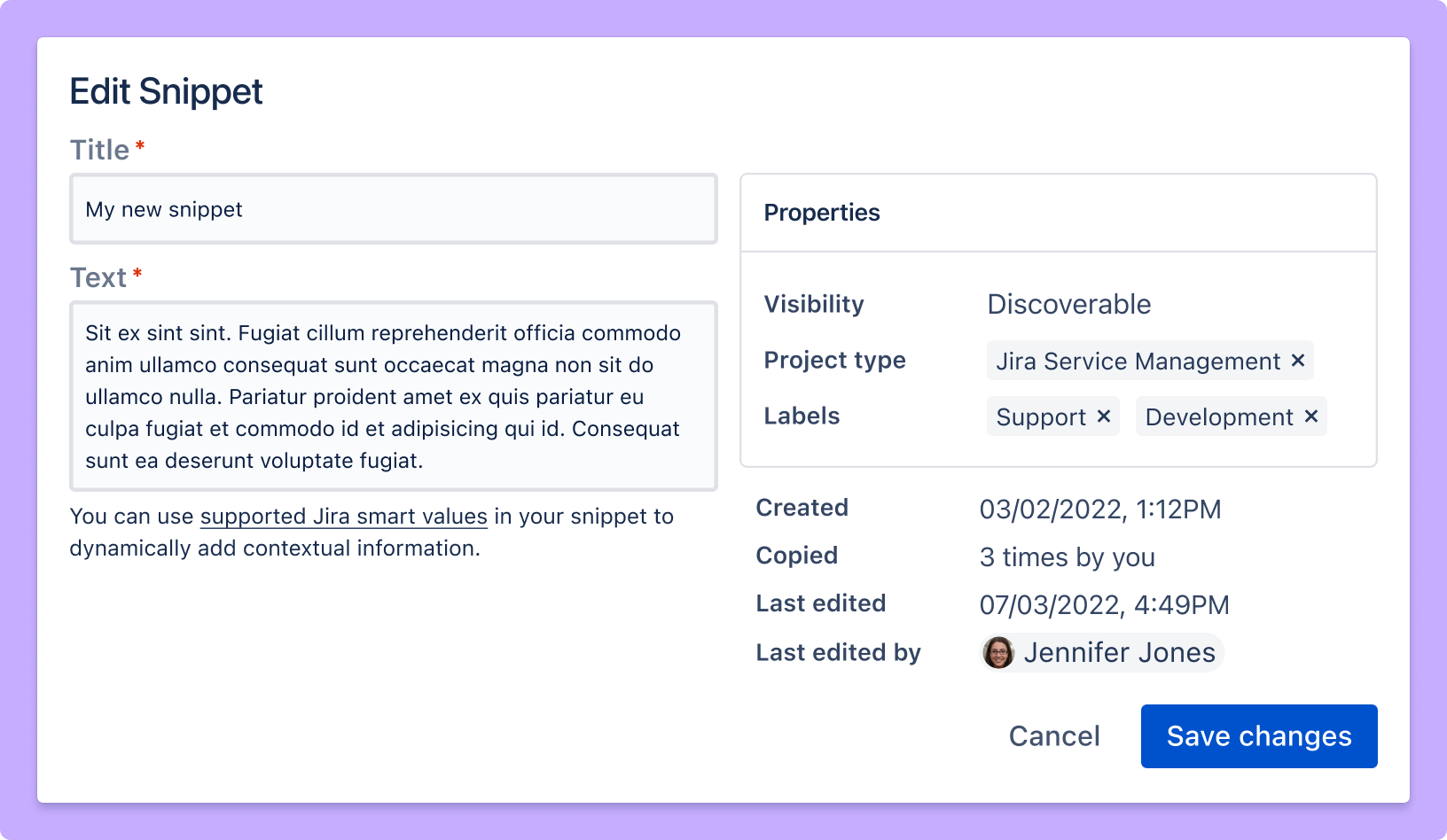 Snippets - Relevant Snippets