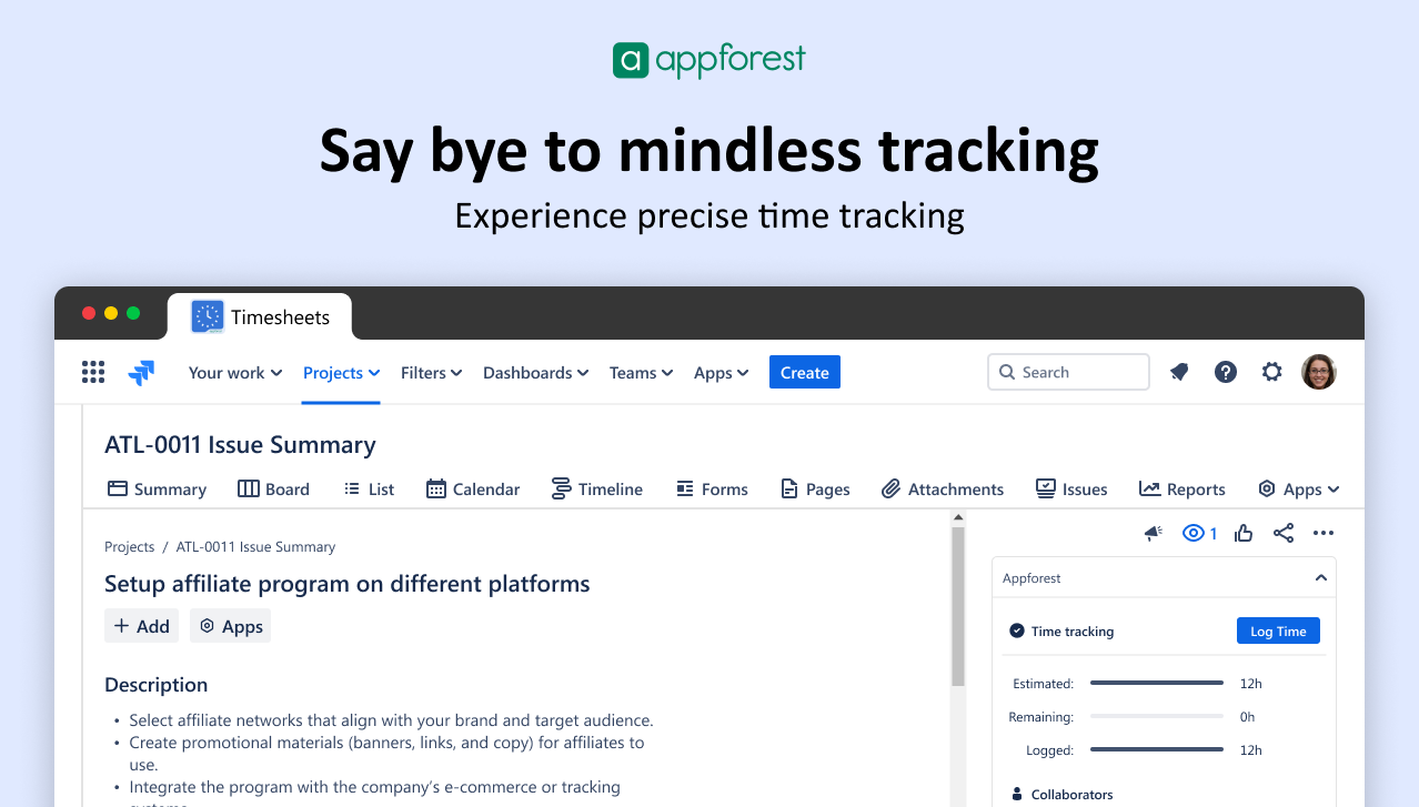 Full Visibility of Your Project Timeline