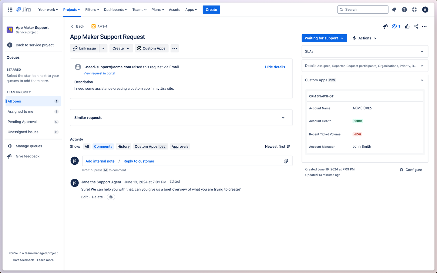 Custom Jira Sidebar Widgets