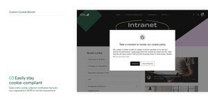 Custom cookie banner: Craft custom cookie-collection notifications.