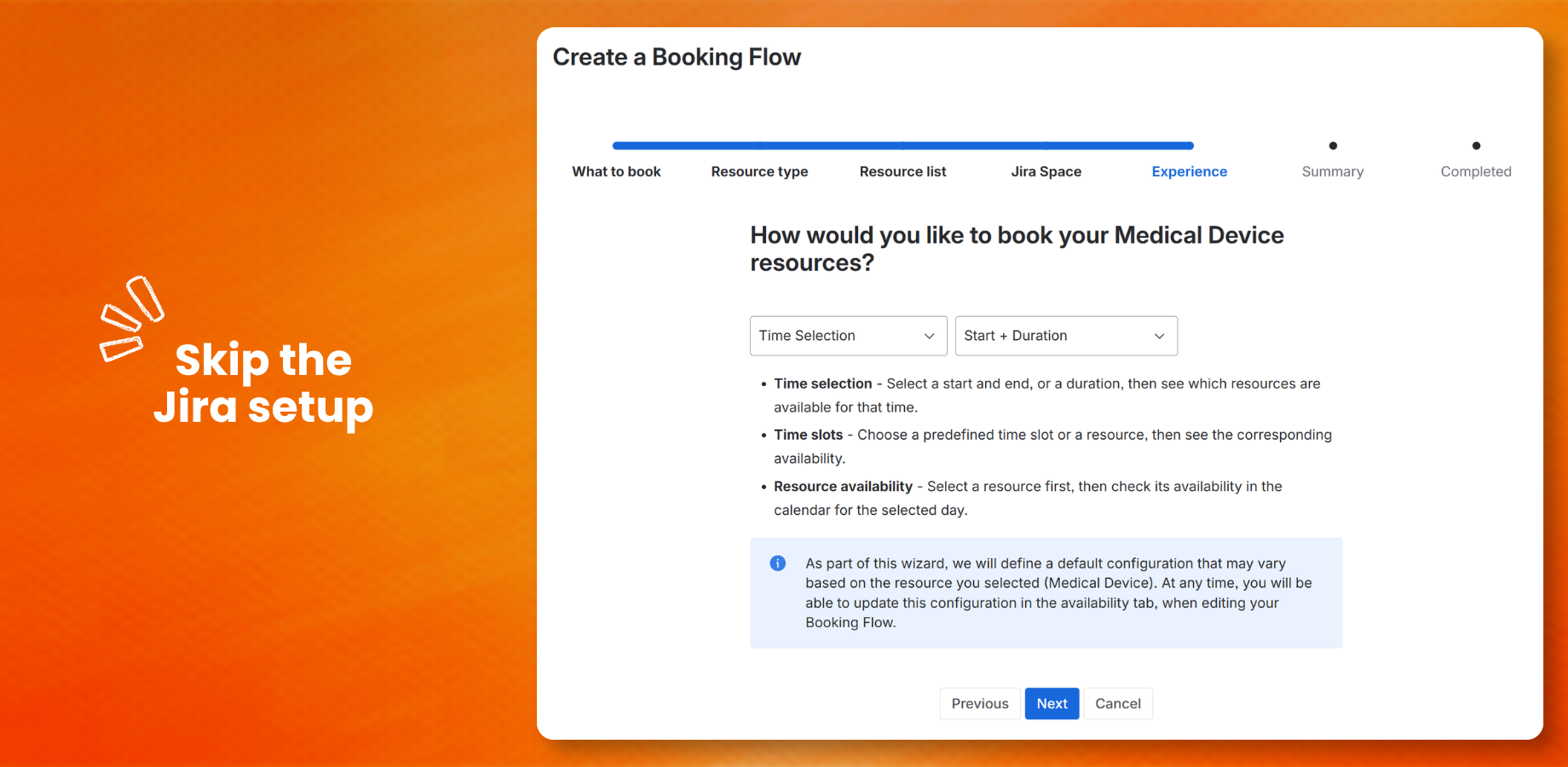 A guided wizard configures Jira for you
