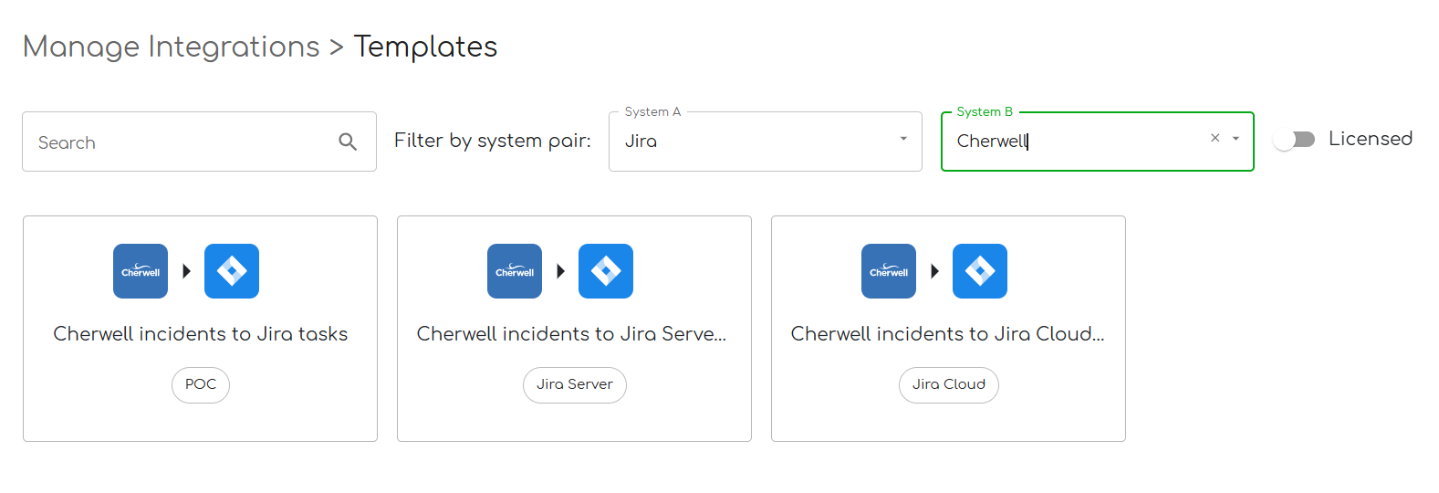 ZigiOps offers vast library with pre-defined integration templates and the option to import your own template.