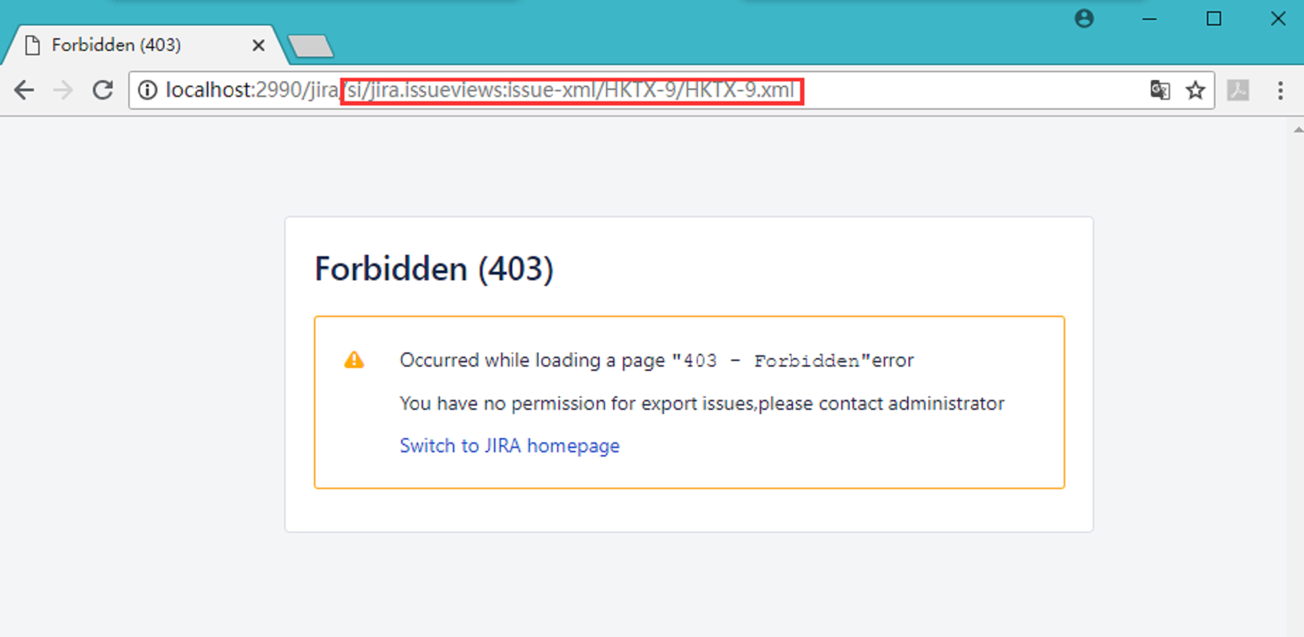 403 Forbidden will display on page through URL