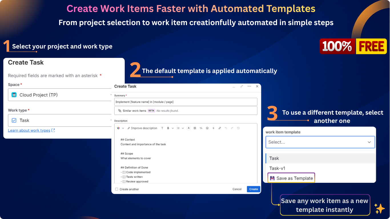 Advanced Work Item Templates for Jira Free | Atlassian Marketplace