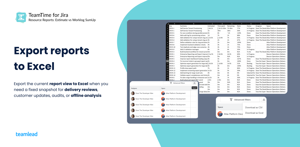 Export report results to Excel for handoffs, offline analysis, and recurring reporting workflows.