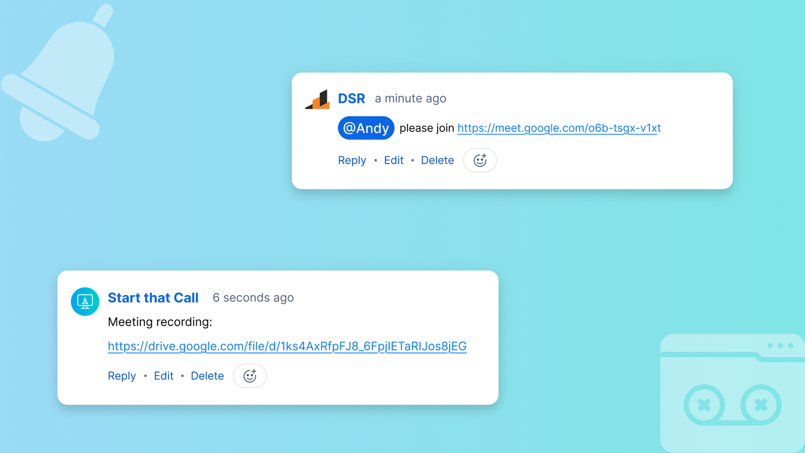 Notifications and meeting recaps - handled for you