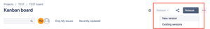 Release from Kanban board