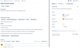 Helps you to write understandable and concise Requirments right in Issue View.