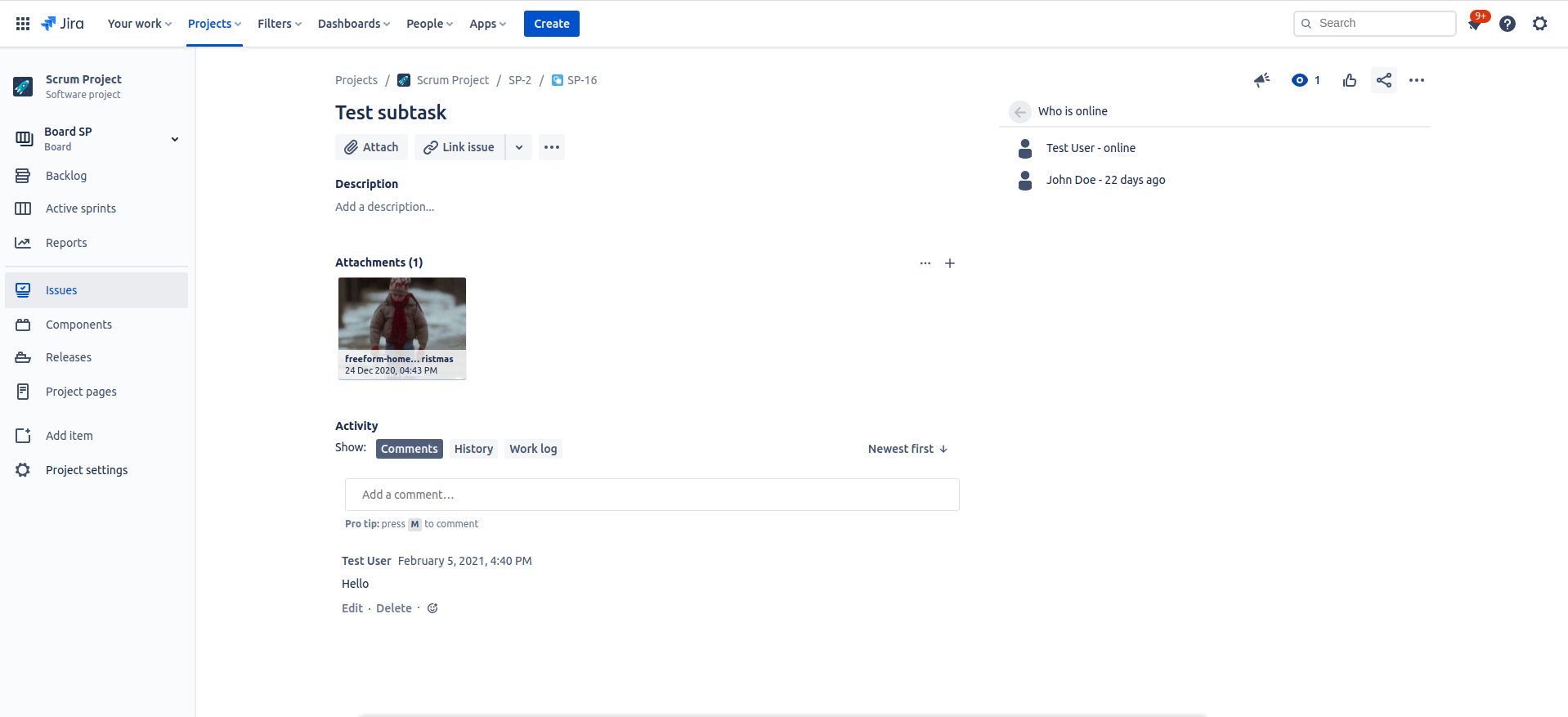 Display in Jira Software