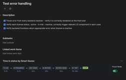 Focus Mode: A compact view of your workflow stages and duration—right where you work.