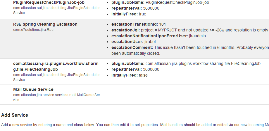 Manage escalation jobs