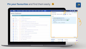 Pin your favourites and find them easily