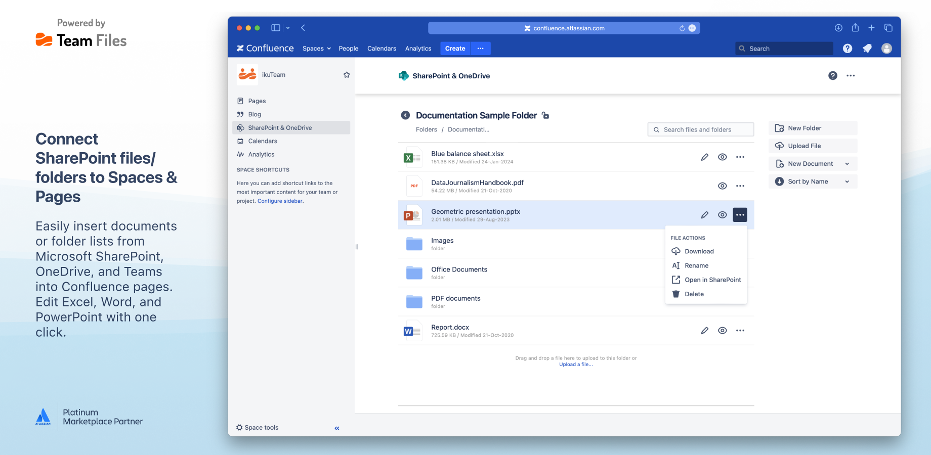 Upload & share files from OneDrive & SharePoint to Spaces