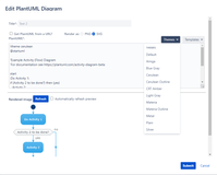 Easily apply themes to your diagrams.
