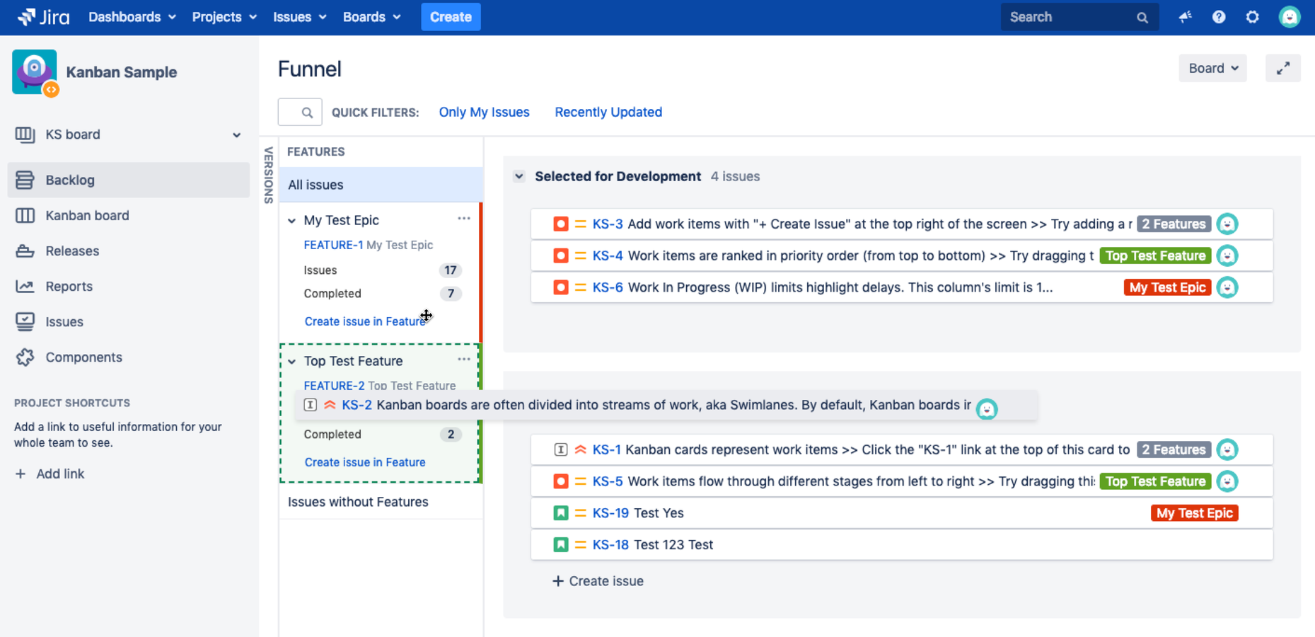 Adjust your backlog name on Kanplan boards to your needs