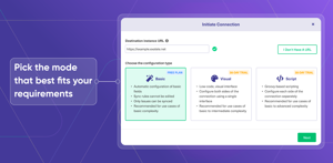Limitless flexibility to fit your unique Integration scenario. Use groovy-based scripting engine, visual mode or basic mode with the free plan. All accessible to both Business and Technical users