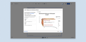 Check the preview of the chart you're embedding before you publish it on a page.