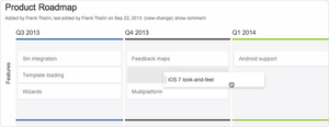 Product Roadmap Board
