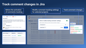 Comments change tracking. Monitor comment updates in Jira with detailed change history