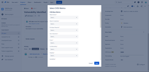 Uses standard CVSS 3.1 Question Fields
